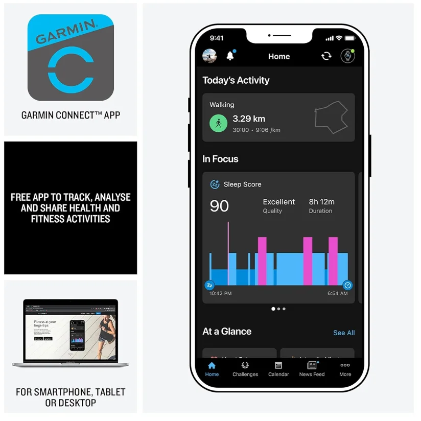 GARMIN Instinct E Smart Watch - 45 mm, Black with Charcoal Silicone Band thumbnail